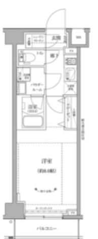 リルシア グランデ 川崎(1K/4階)の間取り写真