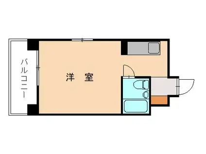 エスポワール香椎(ワンルーム/2階)の間取り写真