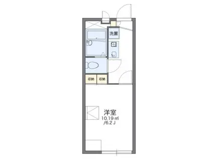 レオパレスソレイユ野里II(1K/2階)の間取り写真