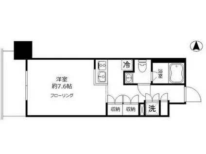 リエトコート西大島(ワンルーム/8階)の間取り写真