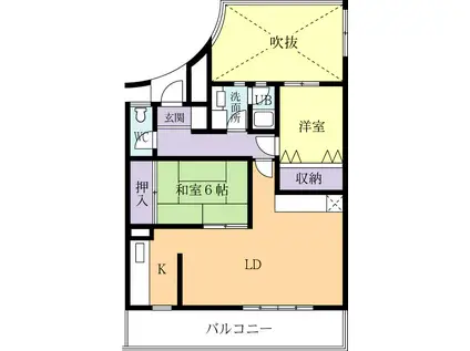 サンクレスト(2LDK/3階)の間取り写真