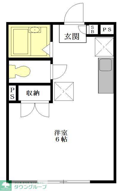 エステート新江古田(ワンルーム/1階)の間取り写真