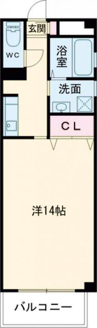 EXESS(1K/4階)の間取り写真