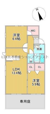 メゾンド・プランドール(2LDK/1階)の間取り写真
