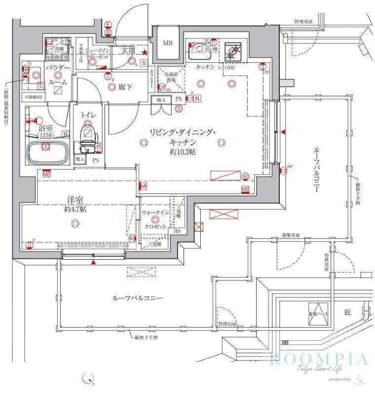 クレイシアIDZ練馬富士見台(1LDK/8階)の間取り写真