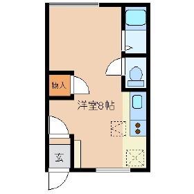 オリス赤平(ワンルーム/1階)の間取り写真