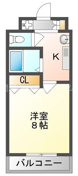 M´プラザ守口東(1K/9階)の間取り写真