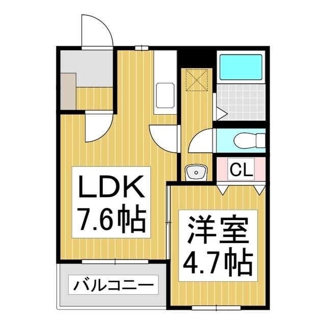 レガーロ(1LDK/3階)の間取り写真