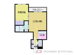 CHAMBERTIN (1LDK/3階)の間取り写真
