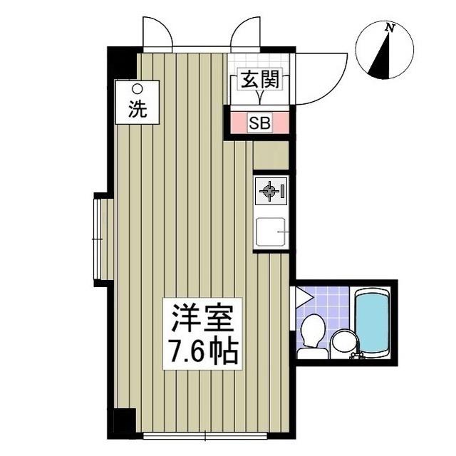 本町ヒルズ(ワンルーム/3階)の間取り写真