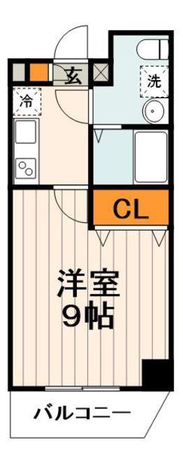 エスファルベ プレスト東日暮里(1K/8階)の間取り写真