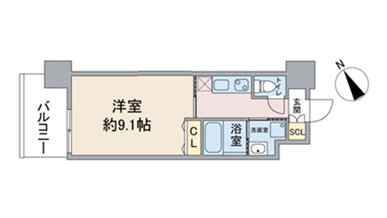 GOKISO TERRACE(1K/5階)の間取り写真