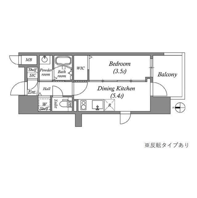エステムコート難波VIIビヨンド(1DK/4階)の間取り写真