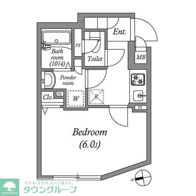 SOLASIA RESIDENCE荻窪II(1K/2階)の間取り写真