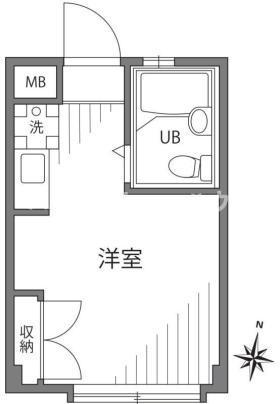 GRAND VALUE 小日向(ワンルーム/2階)の間取り写真