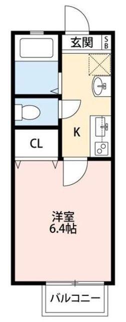 キャメル戸塚南(1K/1階)の間取り写真