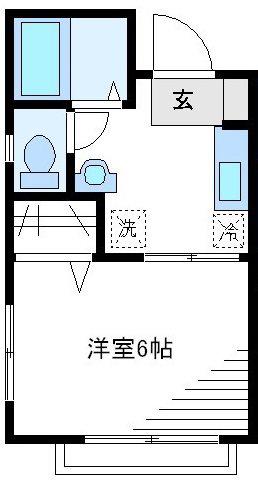 グランドール壱番館(1K/1階)の間取り写真