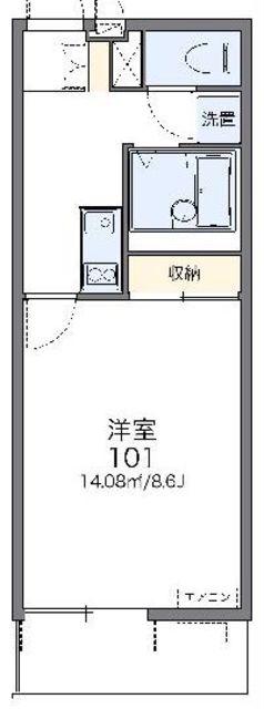 レオネクストコスモス(1K/2階)の間取り写真