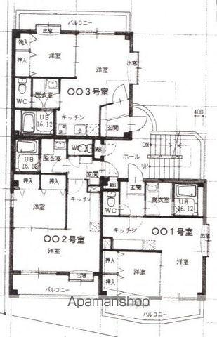 ルピエ西新(1LDK/2階)の間取り写真