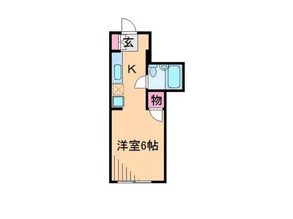 メゾン日吉(ワンルーム/2階)の間取り写真