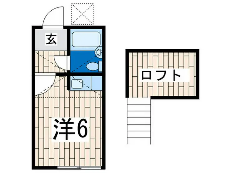 ガーデンハイツ金沢B 2階階 間取り