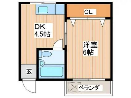 R-7NEYAGAWA(1DK/3階)の間取り写真