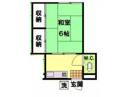 光荘(1K/1階)の間取り写真