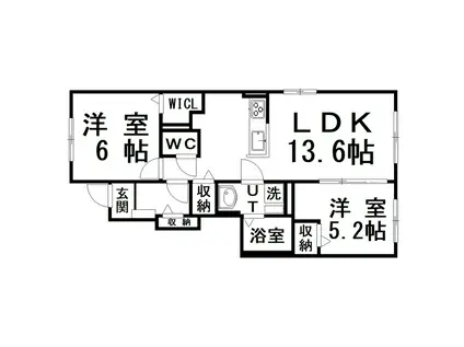 グッド946(2LDK/1階)の間取り写真