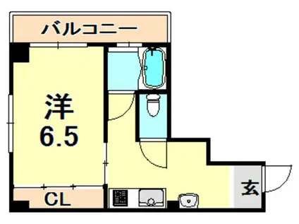 田中マンション(1DK/3階)の間取り写真