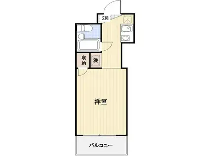 トップ宮崎台第1(ワンルーム/4階)の間取り写真