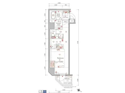 AZEST横濱大通公園(ワンルーム/4階)の間取り写真
