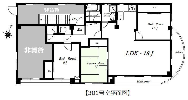 リエス川越南古谷(3LDK/3階)の間取り写真