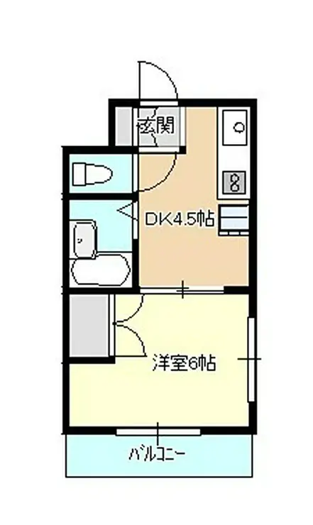 長谷川マンション 3階階 間取り