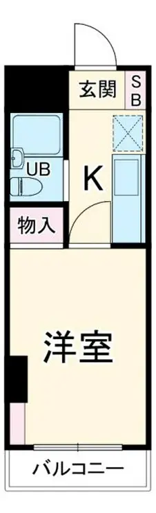 スカイコート大和 3階階 間取り