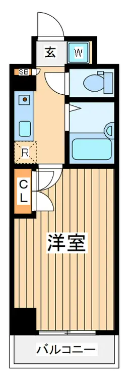 ヴェルト横浜ブライトコート 7階階 間取り