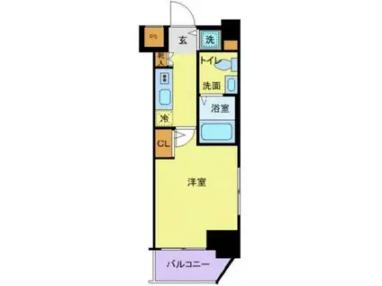 スカイコート中村橋第2(1K/5階)の間取り写真