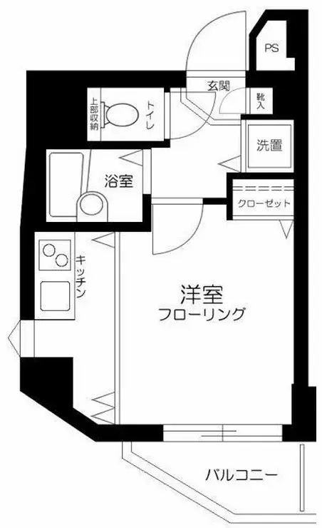 スカイコート市ヶ谷柳町 4階階 間取り