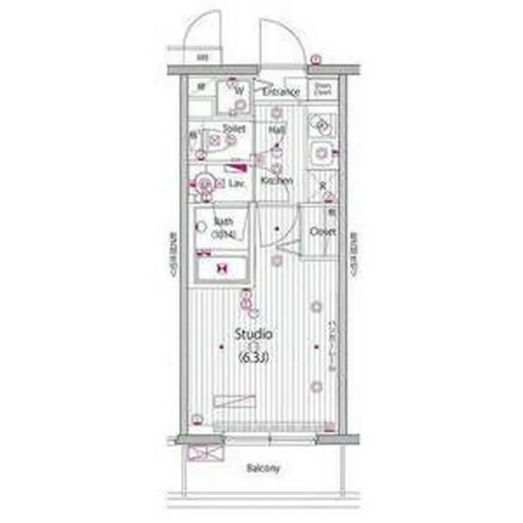 グランド・ガーラ桜木町駅前 11階階 間取り