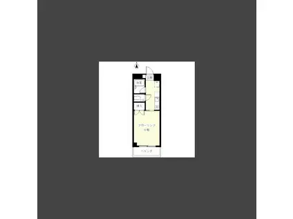 エーブル志度パートII(1K/3階)の間取り写真