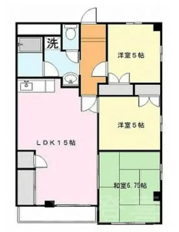 レインボー第二 2階階 間取り