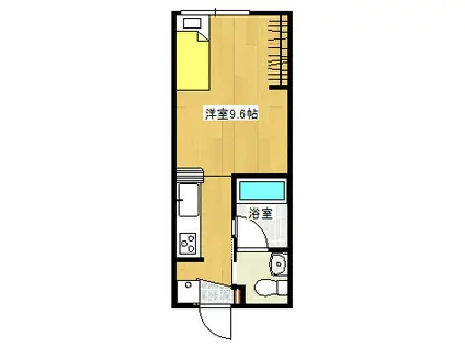 モーリスI(ワンルーム/1階)の間取り写真