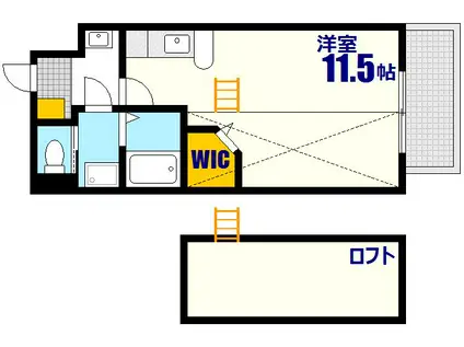 KATAYAMABLDG19(ワンルーム/12階)の間取り写真