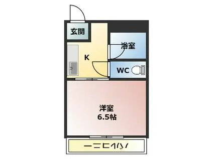 サンコーポ八幡(1K/2階)の間取り写真
