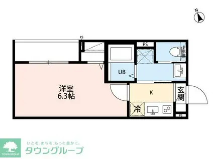 ROBOT HOME 舎人(1K/3階)の間取り写真