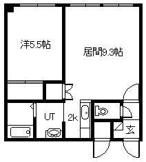 ルチア116(1LDK/3階)の間取り写真