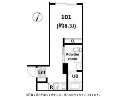 LUNA CRESCENT KAWASAKI(ワンルーム/5階)の間取り写真