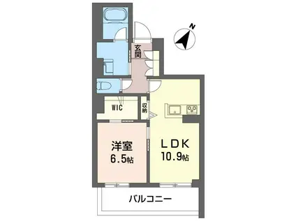 イルアーバン浦和領家(1LDK/3階)の間取り写真