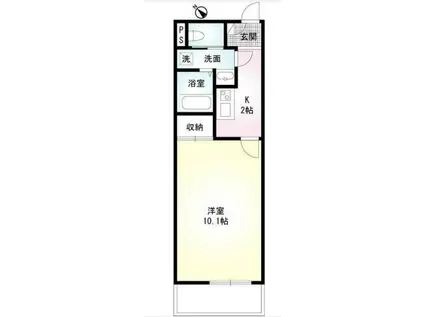 サンヨー(1K/3階)の間取り写真