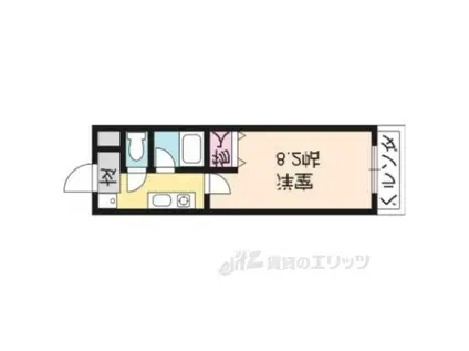 グランディールSETA(1K/3階)の間取り写真