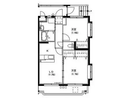 ユーミーLIFE III(2LDK/3階)の間取り写真